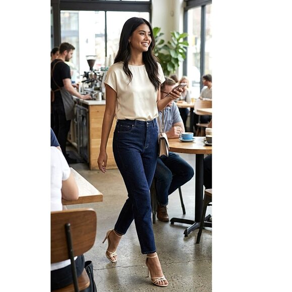 LAUREN RALPH LAUREN - Classic - Slim Fit Premier Straight Leg Jeans - Picture 2 of 11